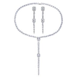 Set Colier Cercei Glam Tennis Luxury