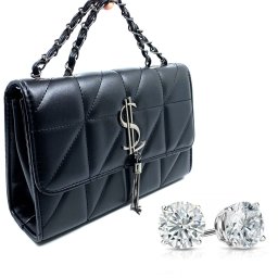 Geanta Black Glam si Cercei Diamond One
