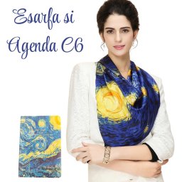Esarfa Matase Van Gogh Noapte Instelata Agenda C6