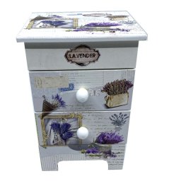 Cutie Bijuterii Lavender Lemn