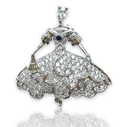 Brosa Balerina Luxury Cadou Esarfa Matase