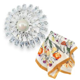 Brosa Couture Pearl Cadou Esarfa Borealy