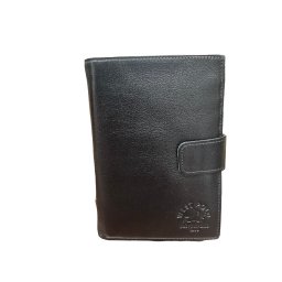Portofel WestPolo Piele Naturala Neagra Inalt