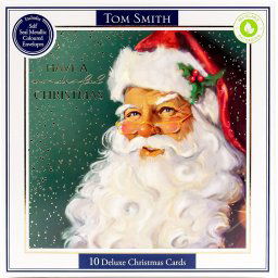 10 felicitari de Craciun Deluxe Santa Tom Smith 2022