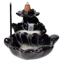 Fantana Lotus Aromaterapie Fum Curgator cu Efect de Cascada Cadou Set 40 conuri aromatice