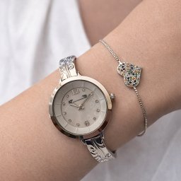 Set Ceas Silver Elegance Matteo Ferari Bratara Heart