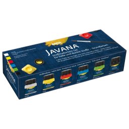 Vopsea pentru textile Javana Color Living Basic, set 6 buc x 20 ml