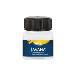 Vopsea pentru textile deschise și închise la culoare Javana, 20 ml, alb