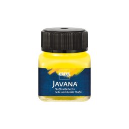 Vopsea pentru textile deschise și închise la culoare Javana, 20 ml, galben