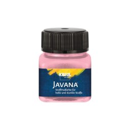 Vopsea pentru textile deschise și închise la culoare Javana, 20 ml, roz