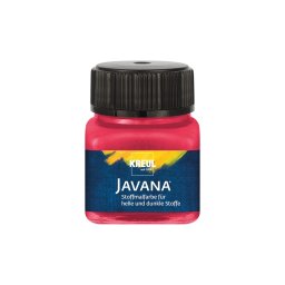 Vopsea pentru textile deschise și închise la culoare Javana, 20 ml, rosu cherry