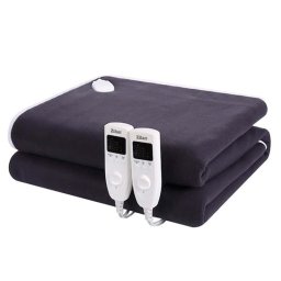 Patura cu incalzire electrica Zilan ZLN-4120, 2 persoane, negru