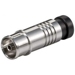 Conector coaxial F pentru compresie, Goobay G67242