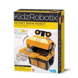 Kit constructie robot, model Money Bank Robot, KidzRobotix, 4M