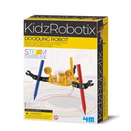 Kit constructie robot, model Doodling Robot, KidzRobotix, 4M