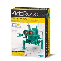Kit constructie robot, model Wacky Robot, KidzRobotix, 4M