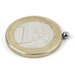 Magnet neodim sfera, diametru 3 mm, putere 130 g