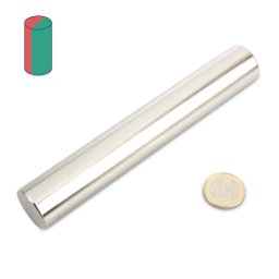 Magnet neodim cilindru ⌀25x160 mm - N45, diametral