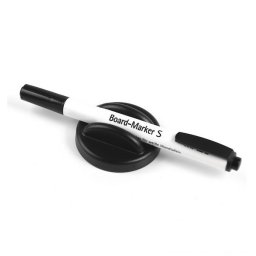 Marker negru cu suport magnetic pentru sters
