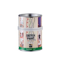 Vopsea Whiteboard SketchPaint Transparent-Mat 0.5 L