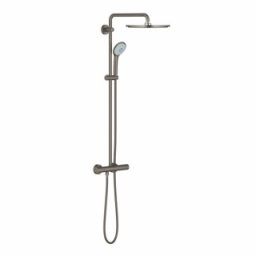 Coloana de dus cu termostat Grohe Rainshower Smartactive 310,Brushed Hard Graphite, antracit periat