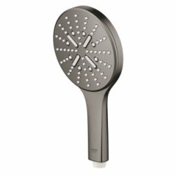 Para dus Grohe Rainshower 130 SmartActive 3 tipuri de jet,Brushed Hard Graphite, antracit periat
