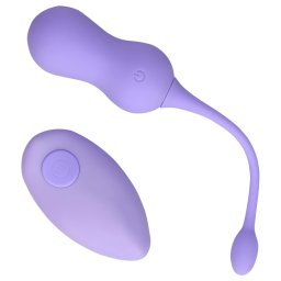 Loveline - bilă vaginală cu vibrații wireless reîncărcabilă - mov