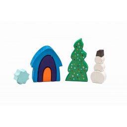 Jucarii Montessori Set handmade Marc toys, Iarna din Poveste