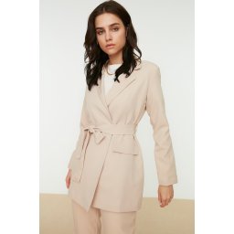 Trendyol Bej Belted Jacket