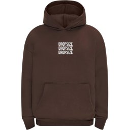 Dropsize Bluză de molton ciocolatiu / alb