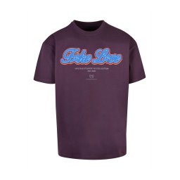 MT Upscale Tricou 'F*ke L*ve' albastru / mov mură / portocaliu