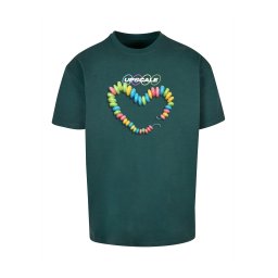 MT Upscale Tricou 'Sweet Treats' azur / galben lămâie / verde pin / alb