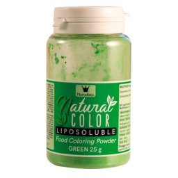 Colorant Natural Liposolubil Pudra Verde 25 g