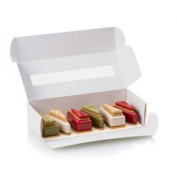 Forma Silicon Kit Cake to Go 12 cavitati, 7.5 x 3.8 x H 2.3 cm, 40ml Insert: 24 cavitati, 5.2 x 2.5 x H 0.7 cm, 6 ml