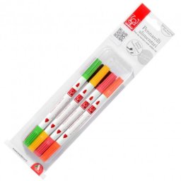 Carioca Decor Culori Mixte, 2 Capete Scriere Subtire gos, Set 8 buc