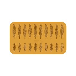 Forma Silicon Silikomart NaturaE Piuma - Penaj 12.1 x 2.8 x H 0.15 cm, 5 ml, 10+10 cavitati