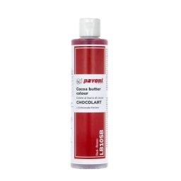Colorant Alimentar Rosu cu Unt de Cacao, Chocolart, Pavoni, 200 g