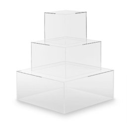 Suport Tort Plexiglas 3 etaje 35 - 25 - 15 x H 15 cm