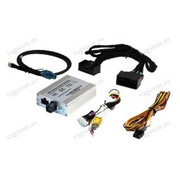 Interfata camere fata si spate (marsarier) si camere optional pentru Audi MMI si VW Touareg RNS850 (Model: Audi Q7 (4L) MMI3G, Camera: Fata si spate, Unitate Originala: Audi Concert)