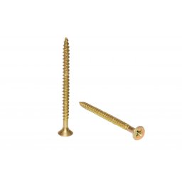 Suruburi pentru PAL/Lemn DIN 7505, zincate galben (Lungime: 18 mm, Diametru: Ø 3.0 mm)