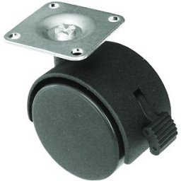 Rotile standard, 360°, max. 20 kg (Diametru: Ø 40 mm, Cu blocare: Nu, Model: Placa standard)