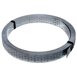 Banda metalica perforata, otel zincat, g= 2 mm, pentru constructii din lemn (Latime: 60 mm, Lungime totala: 25 m)