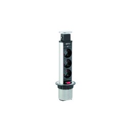 COLOANA 3 PRIZE + 2 USB ALUMINIU FI 60MM AE-BPW3S60-80