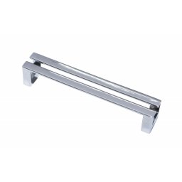 Manere pentru mobilier model W0778B (Finisaj: Crom lucios, Distanta dintre gauri: 256 mm)