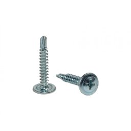 Autoforante zincat cap plat si saiba (Lungime: 41 mm, Diametru: Ø 4.2 mm)