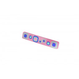 Maner mobilier copii model TR Kare roz, 96 mm, finisaj multicolor