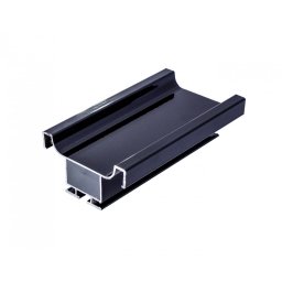 Profil model GOLA vertical dublu (Lungime: 3 m, Culoare: Negru mat)