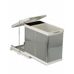 Cos gunoi model 21100, 273x440x425 mm, 1 cuva x1 l,1 cuva x 20 l inox