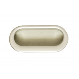 Manere ingropate ovale pentru mobilier (Finisaj: Aluminiu)