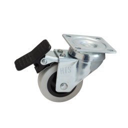 Rotila pentru mobilier model 33, 360°, H=74 mm, Ø 50 mm, capacitate incarcare max. 45 kg (Cu blocare: Nu)